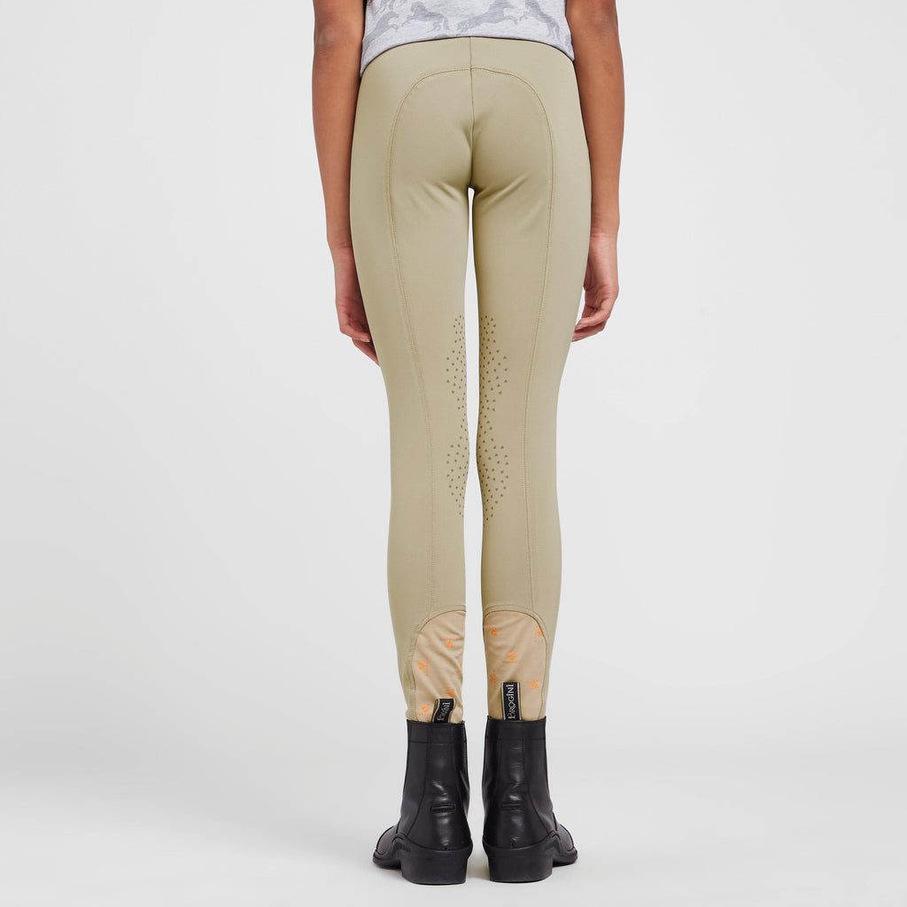Kids’ Thompson Knee Patch Breeches Beige