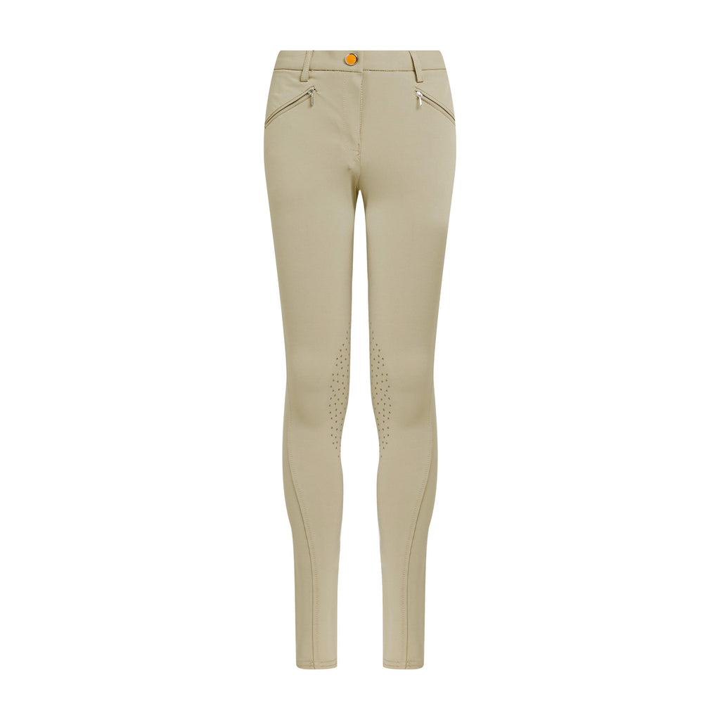 Kids’ Thompson Knee Patch Breeches Beige
