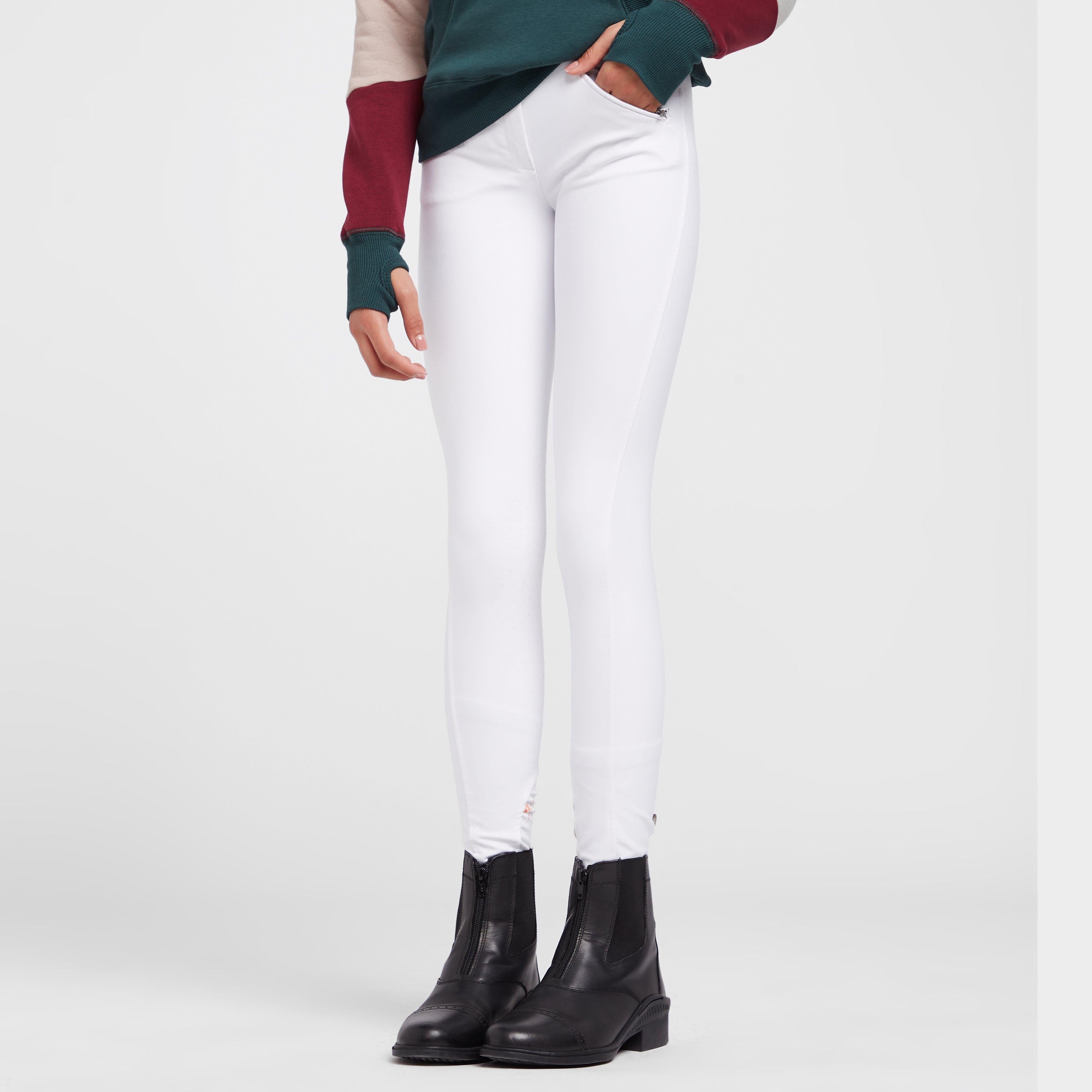 Kids' Thompson Knee Patch Breeches White