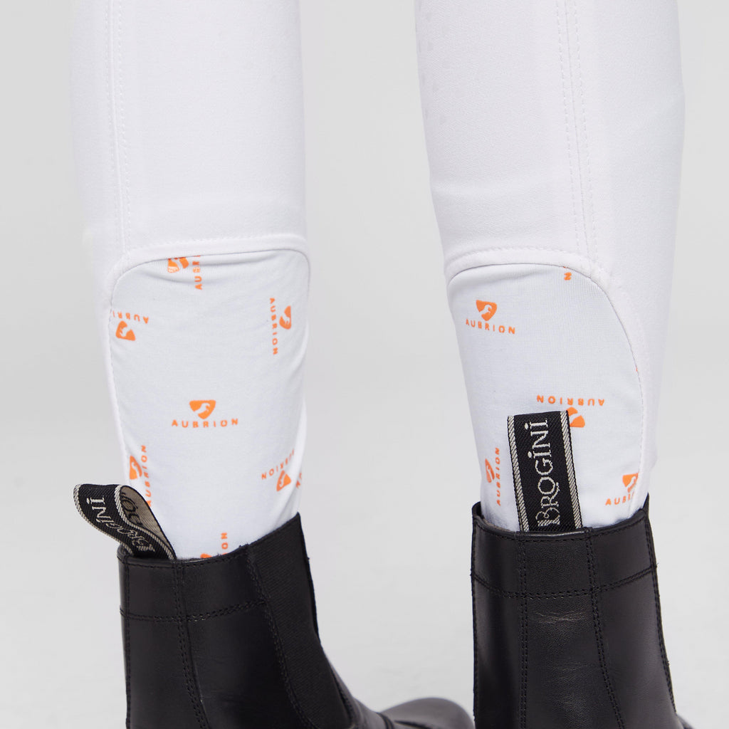 Kids' Thompson Knee Patch Breeches White