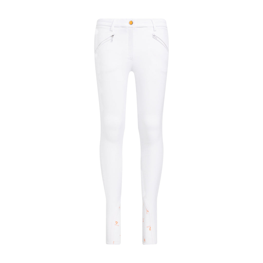 Kids' Thompson Knee Patch Breeches White