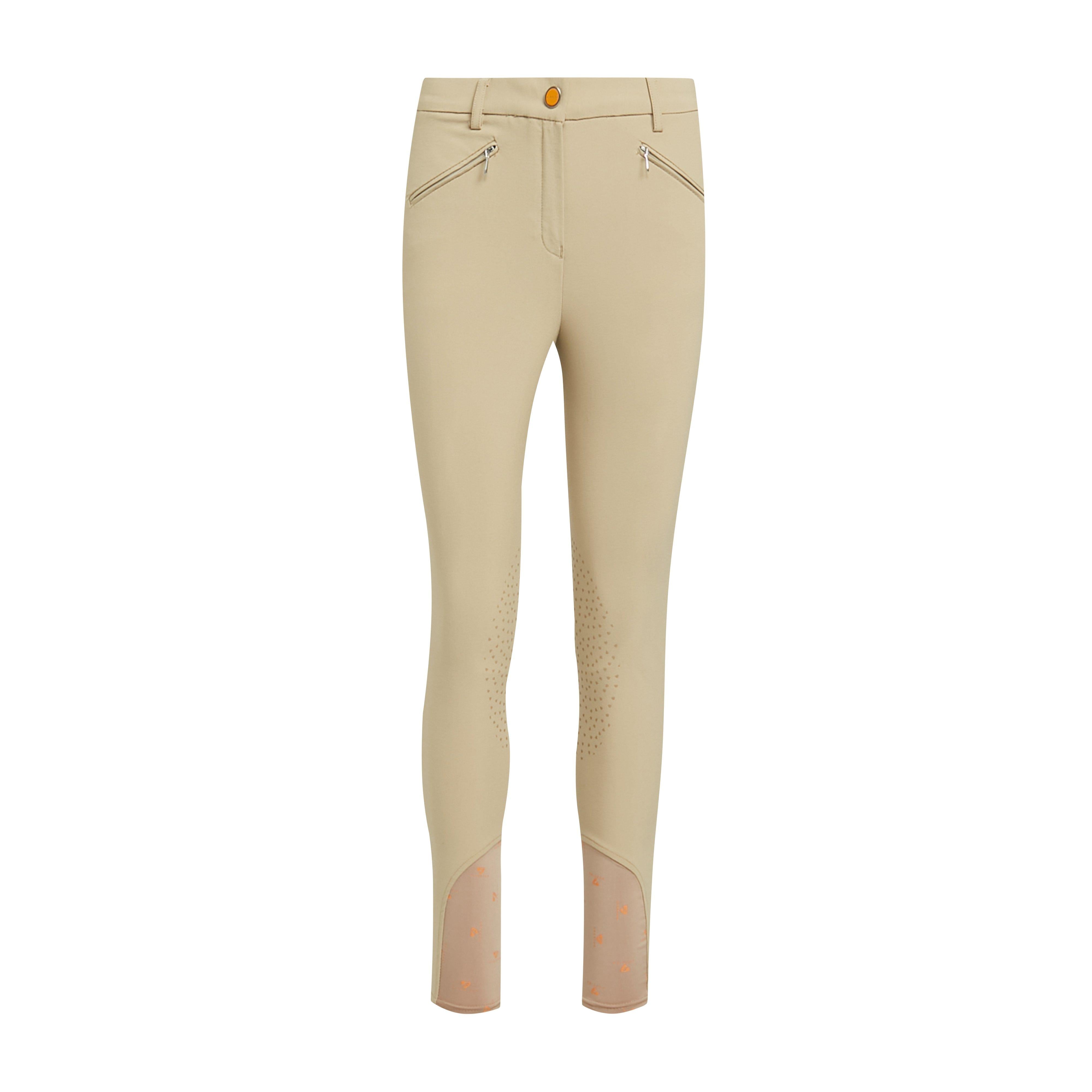 Ladies Thompson Knee Patch Breeches Beige