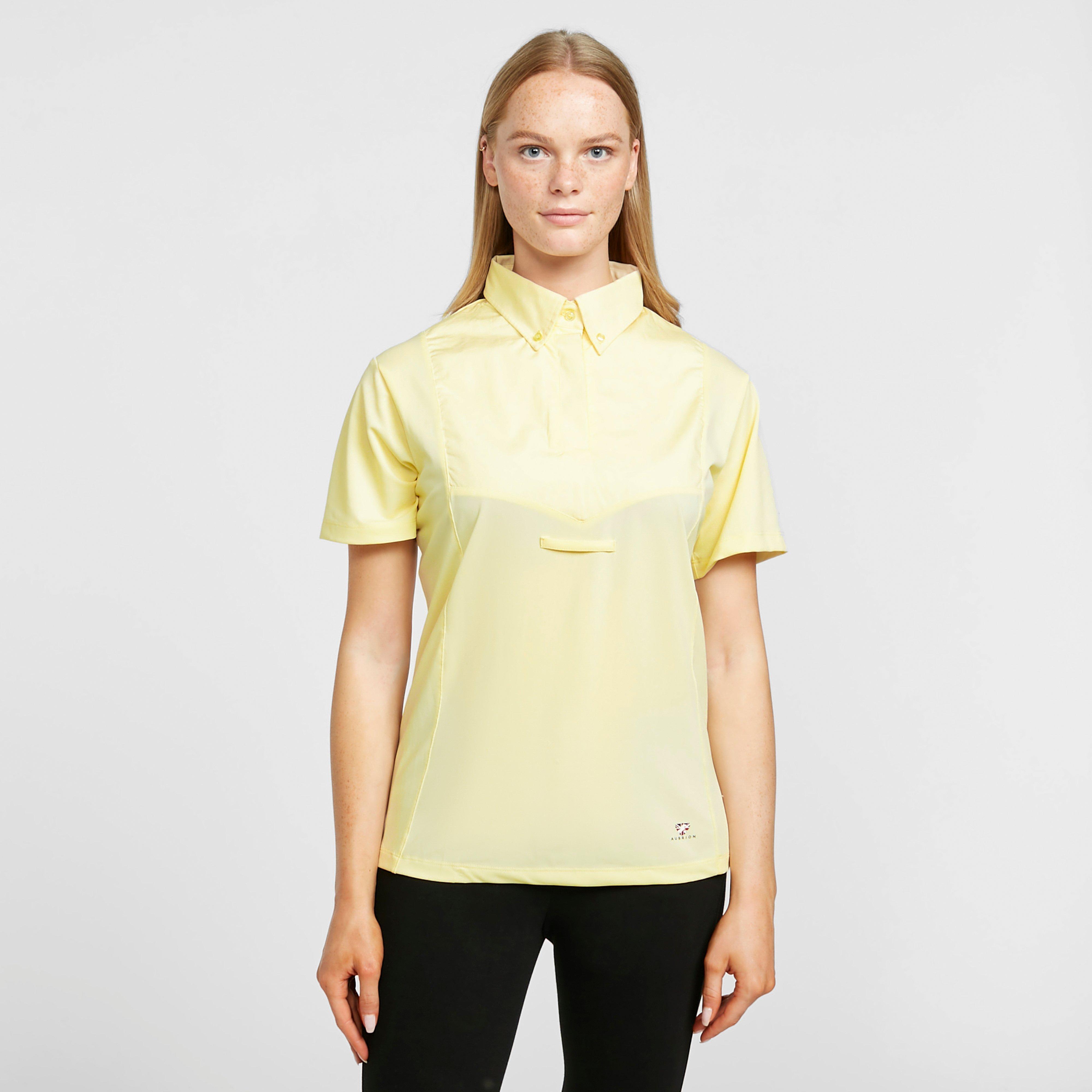 Women's Short Sleeve Tie Shirt Yellow