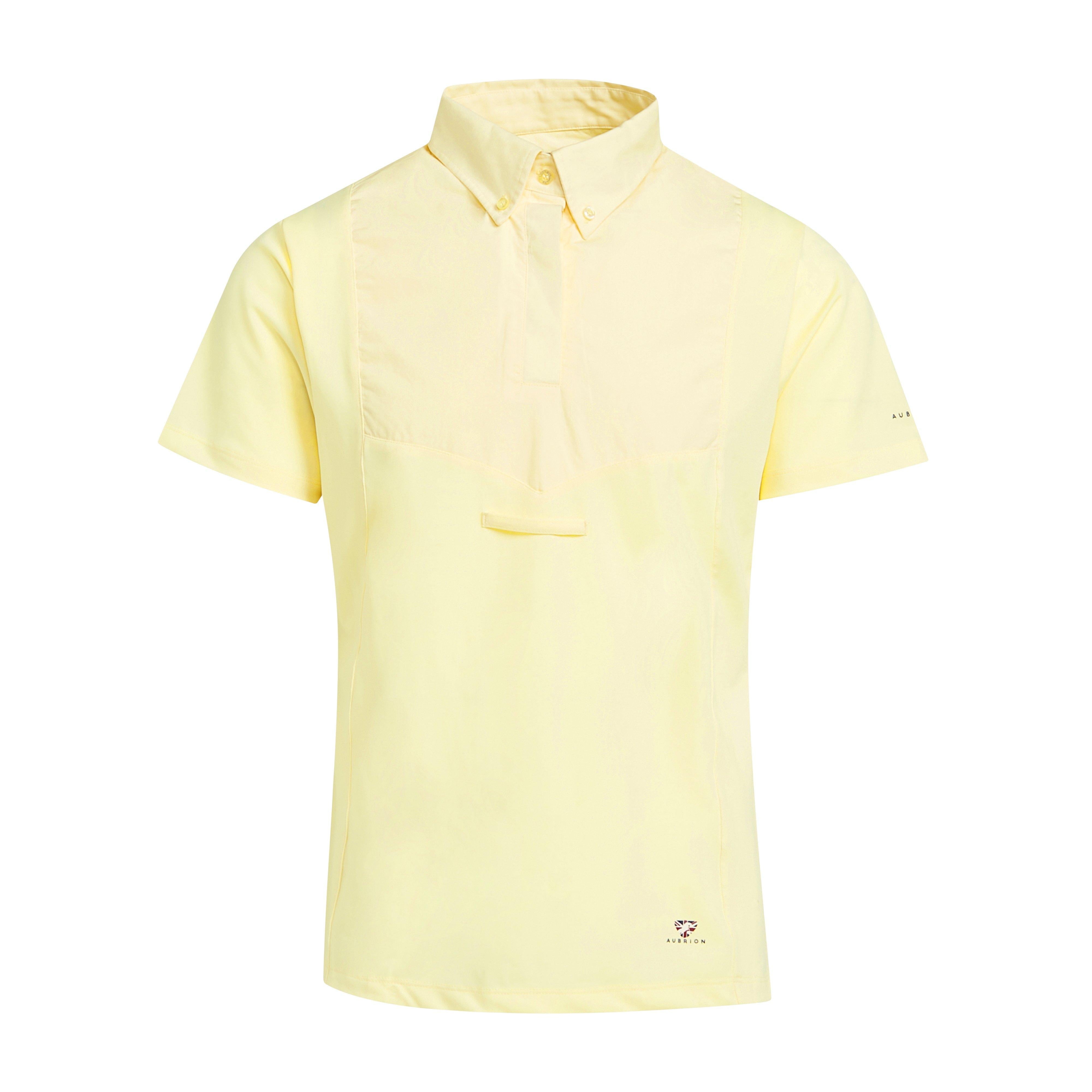 Women's Short Sleeve Tie Shirt Yellow
