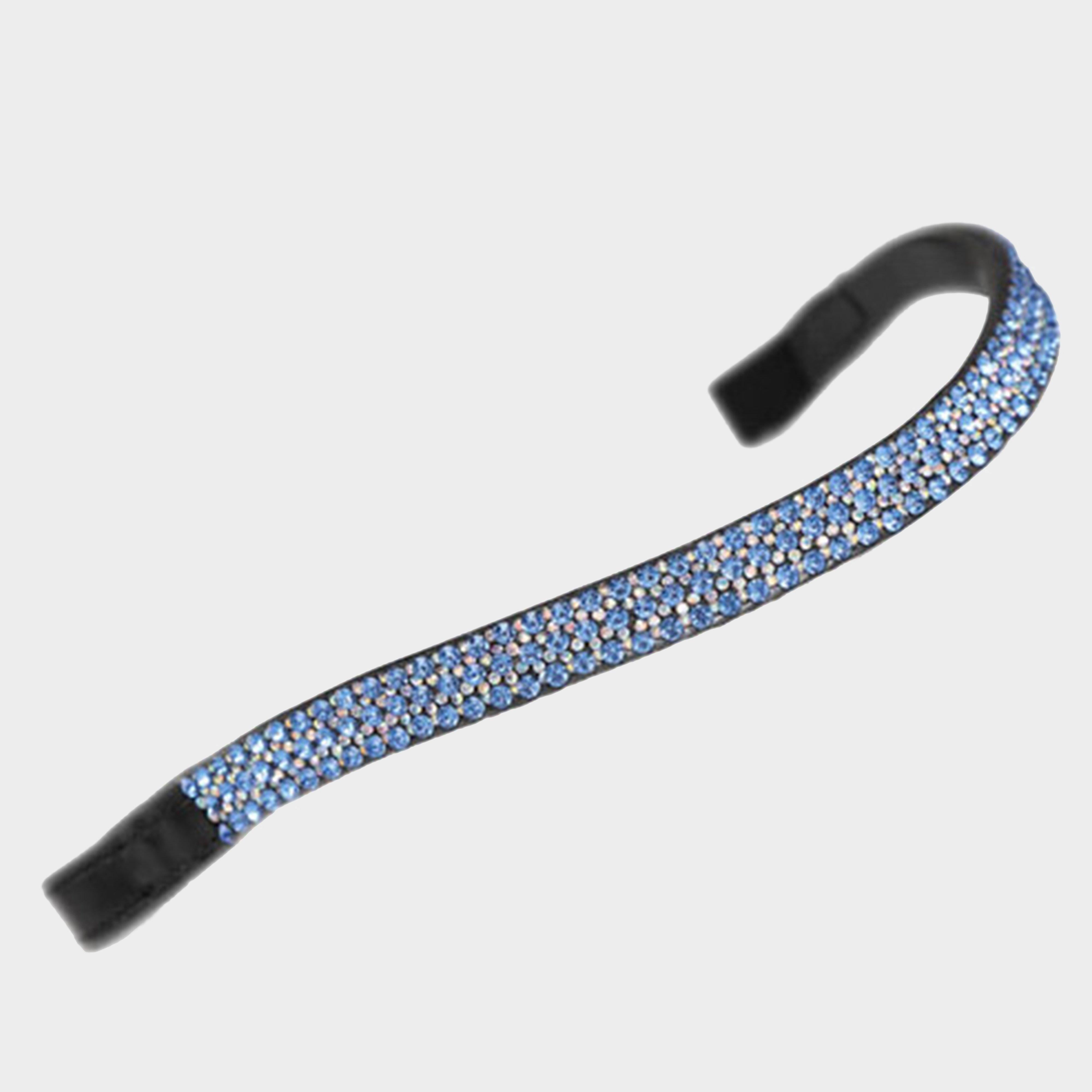 Wide Diamante Browband Black