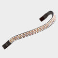 Wide Diamante Browband Havana