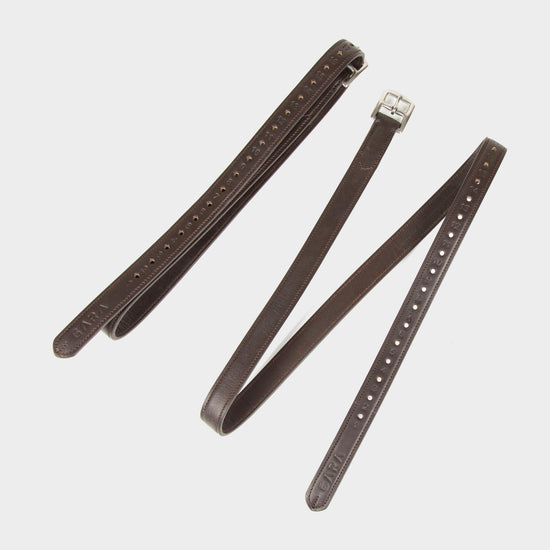 Velociti Blenheim Non-Stretch Stirrup Leathers Havana