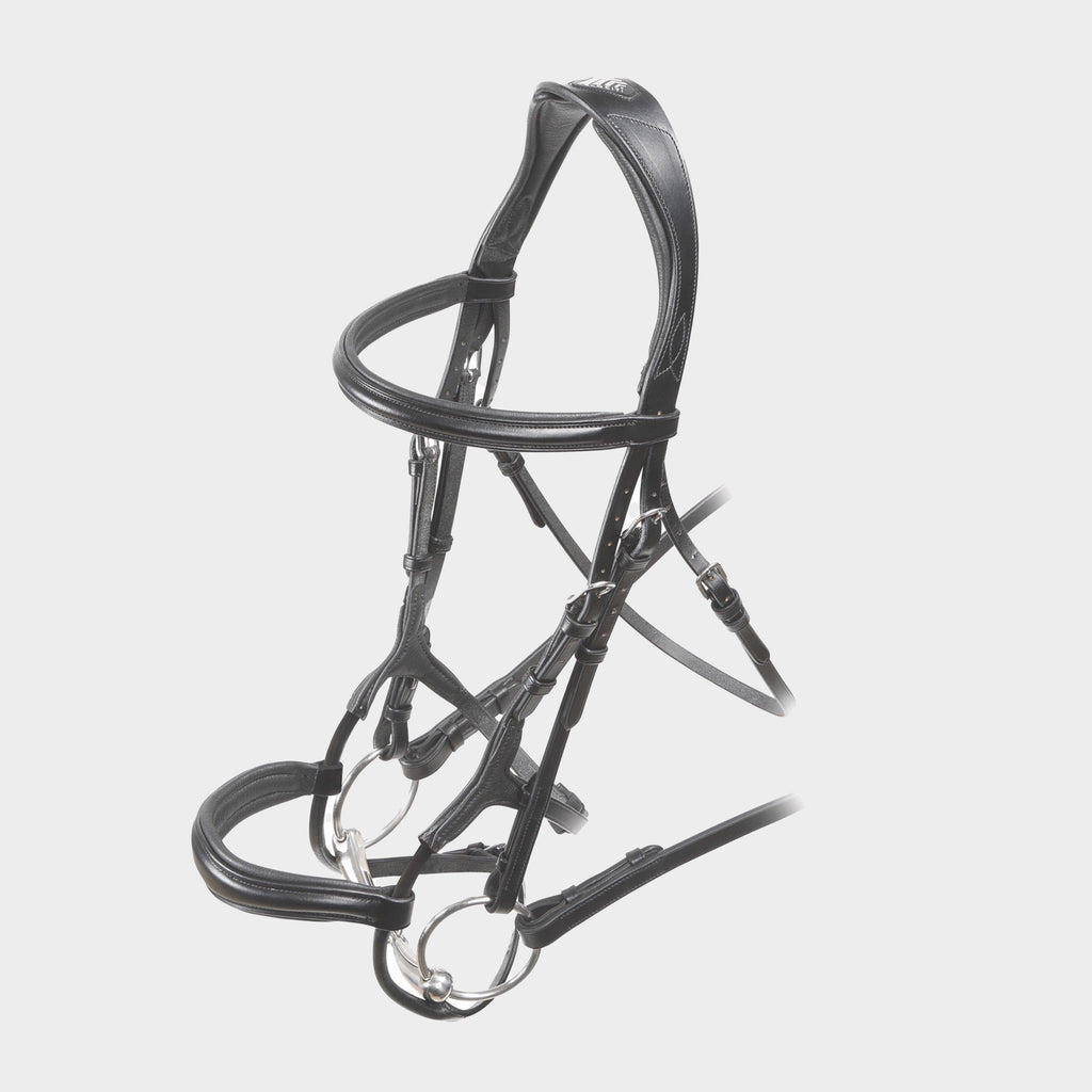 Velociti Rolled Padded Cavesson Bridle Havana