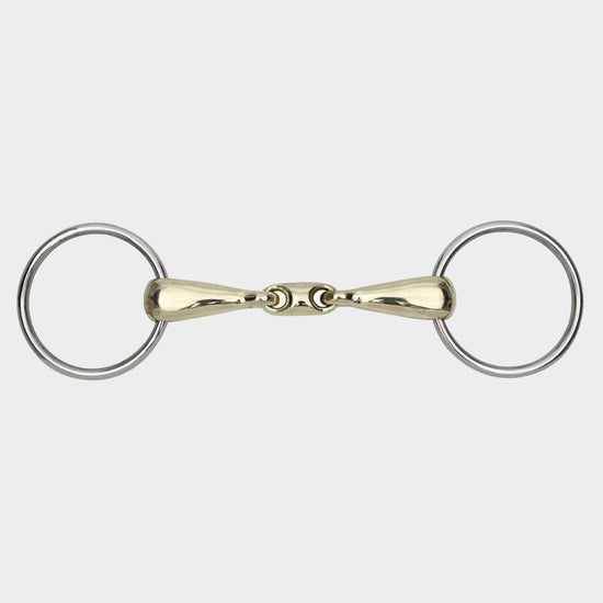 Brass Alloy Training Bit Loose Ring Snaffle 14mm Mouthpiece