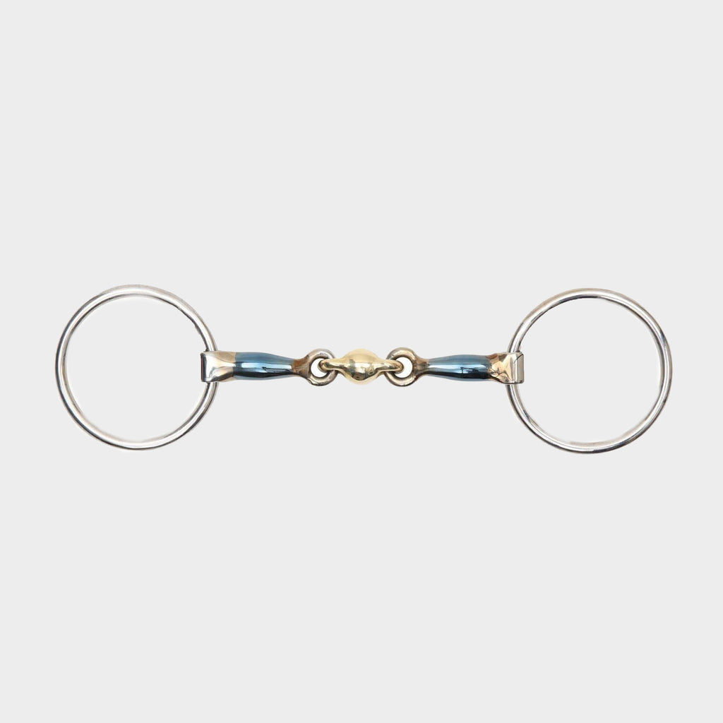 Sweet Iron Loose Ring Snaffle with Copper Lozenge