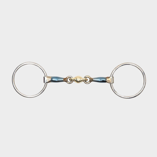 Sweet Iron Loose Ring Snaffle with Copper Lozenge