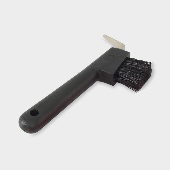 Hoof Pick & Brush Black