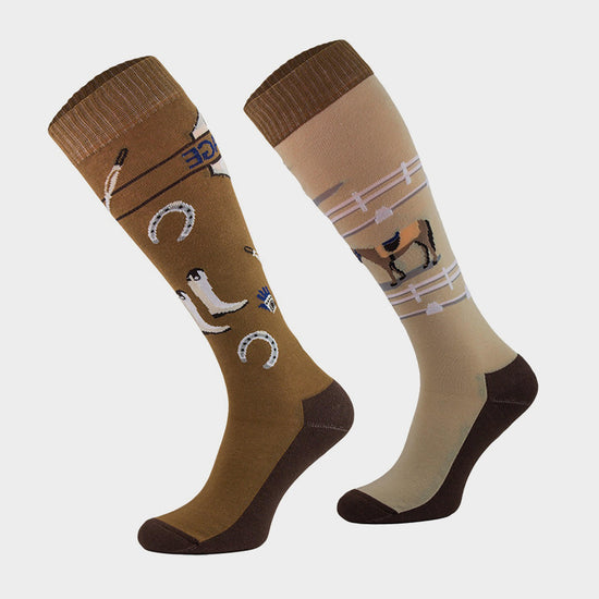Adults Novelty Fun Socks Dressage