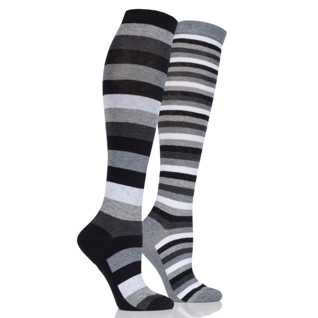 Women's Equestrian Stripe Socks 2 Pack
