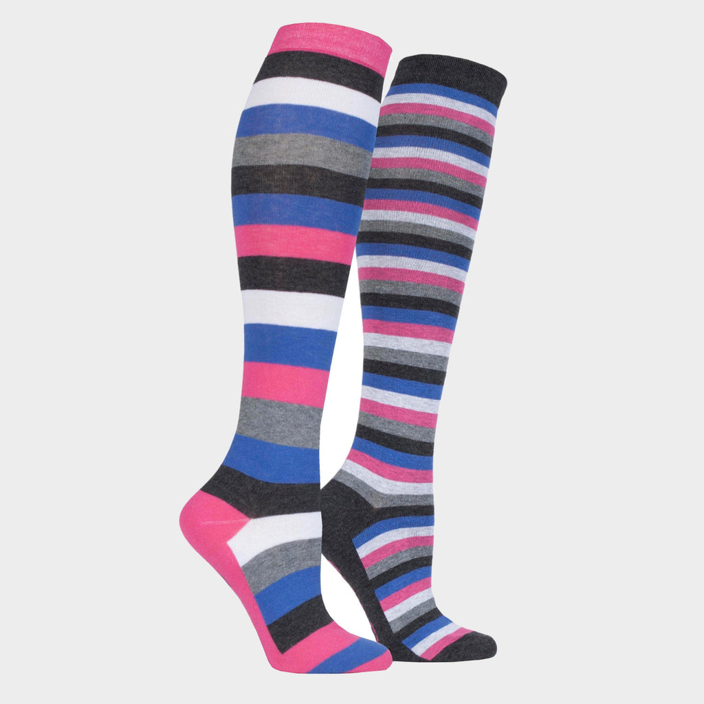 Women's Equestrian Stripe Socks 2 Pack