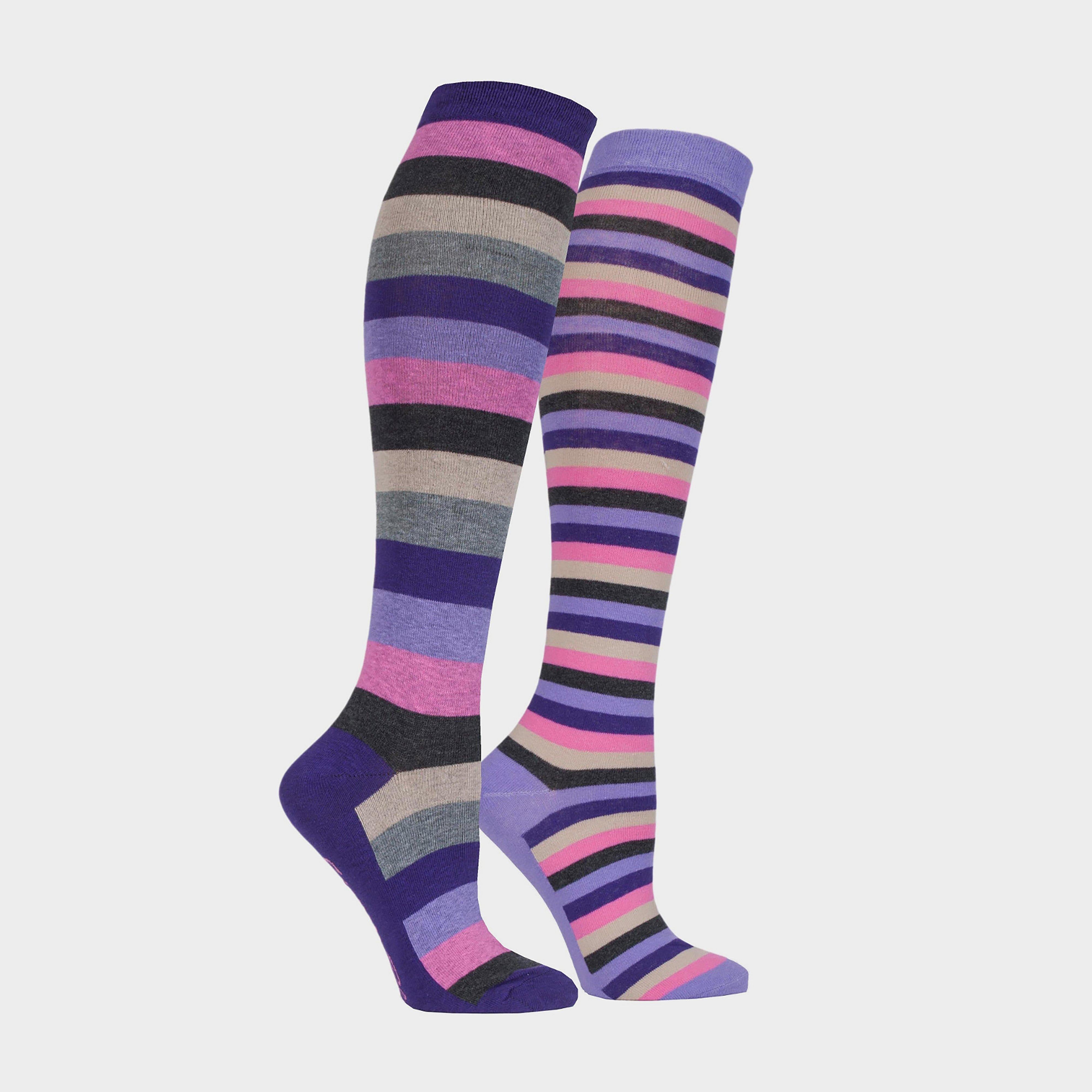 Women's Kelso Equestrian Stripe Socks 2 Pack
