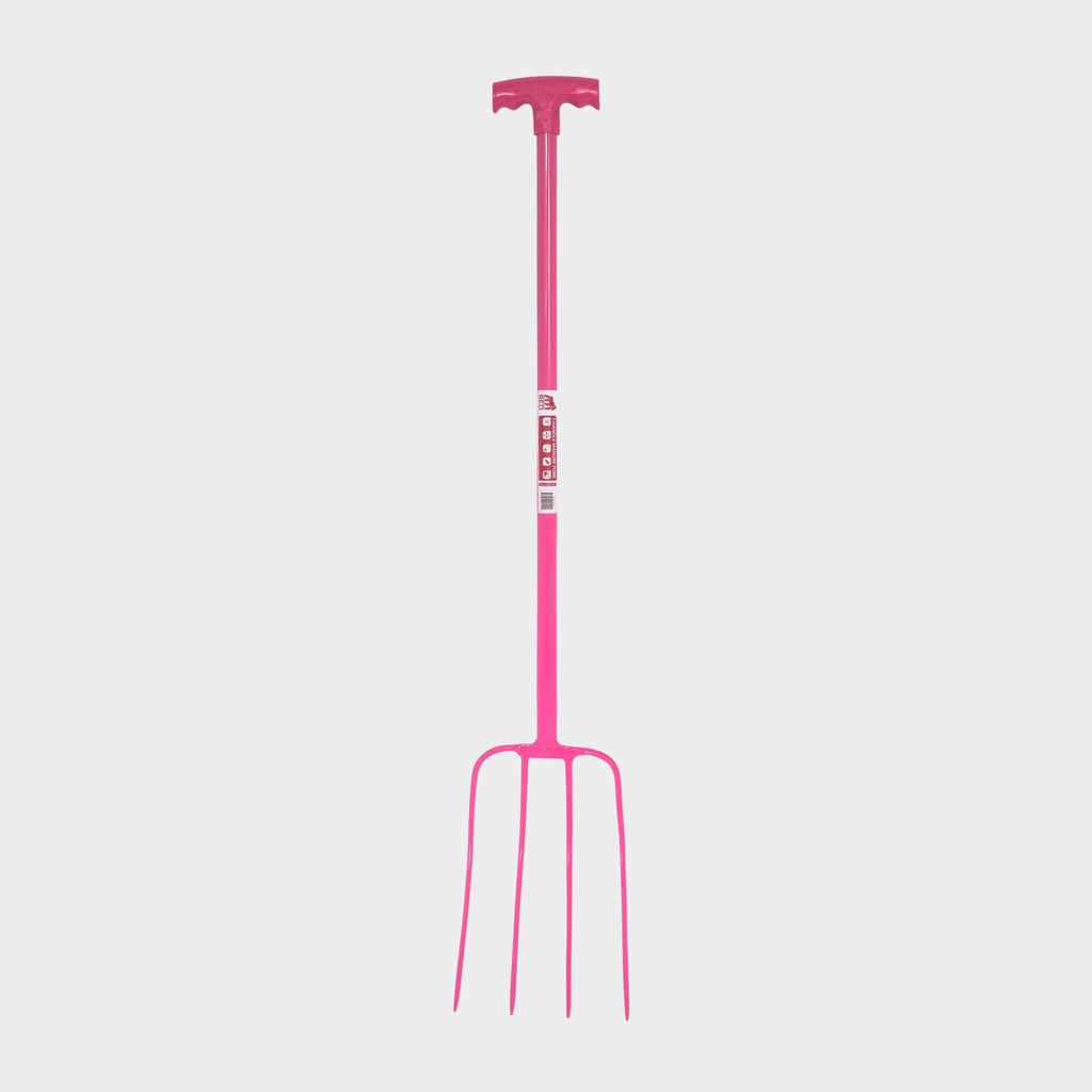 Tubular T-Grip 4 Prong Manure Fork