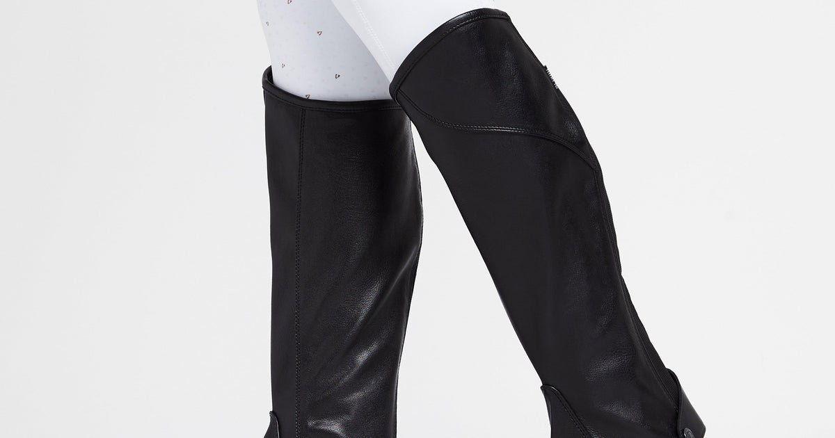 Black Dublin Adults' Stretch Fit Half Chaps – GO Outdoors