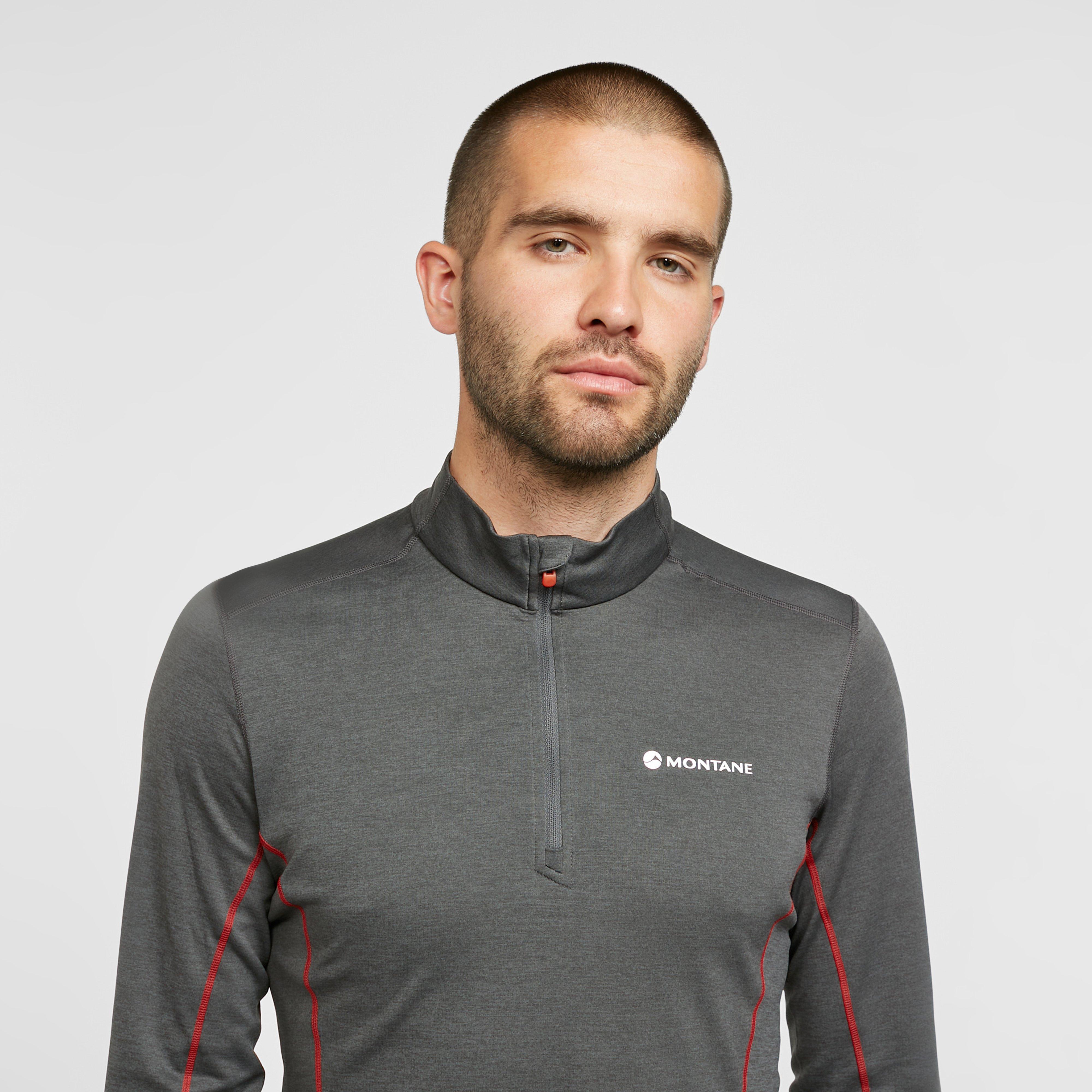Men’s Dart Zip Neck Long Sleeve T-Shirt