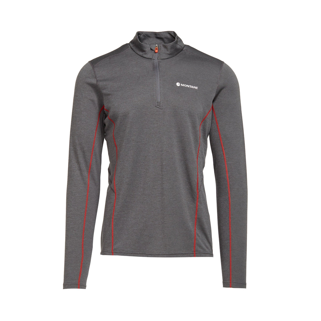 Men’s Dart Zip Neck Long Sleeve T-Shirt