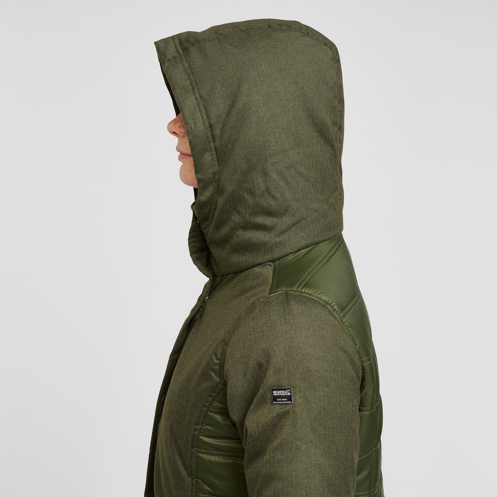Womens Kennedie Insulated Jacket Khaki