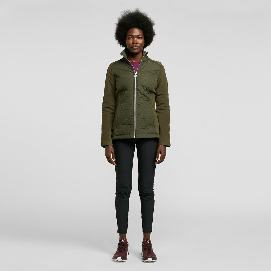 Women's Charlene Full Zip Quilted Fleece Jacket
