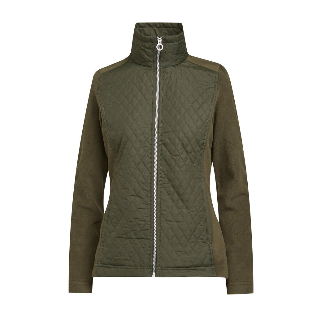 Women's Charlene Full Zip Quilted Fleece Jacket
