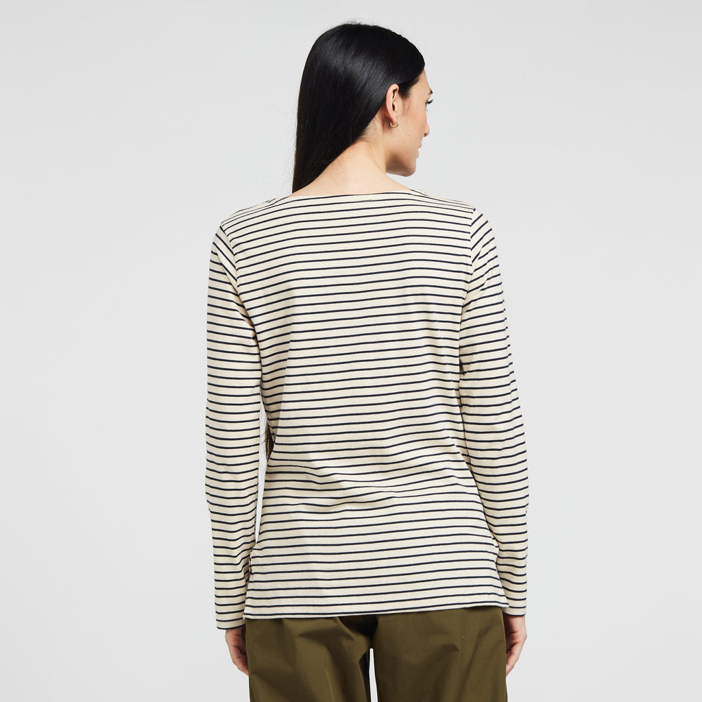 Women's Fernanda Long Sleeve Top Navy/White Stripe
