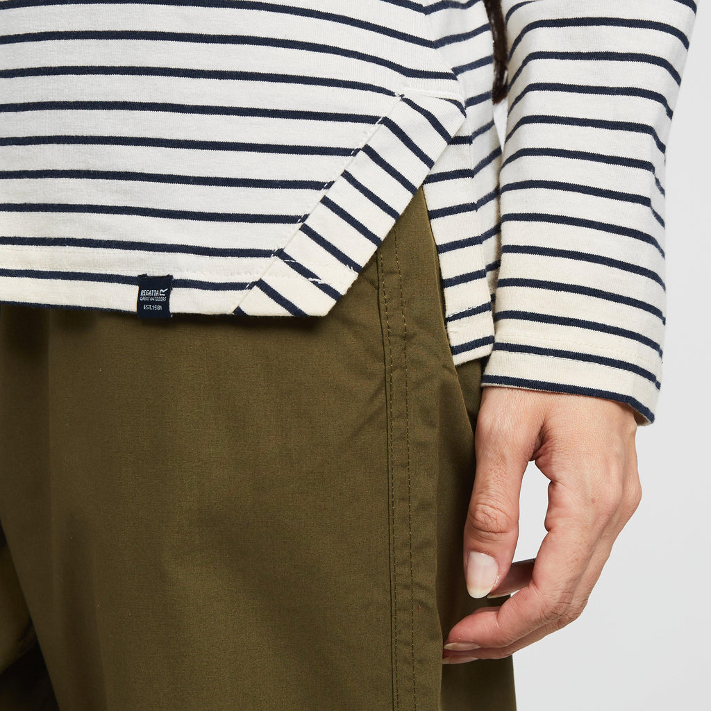 Women's Fernanda Long Sleeve Top Navy/White Stripe