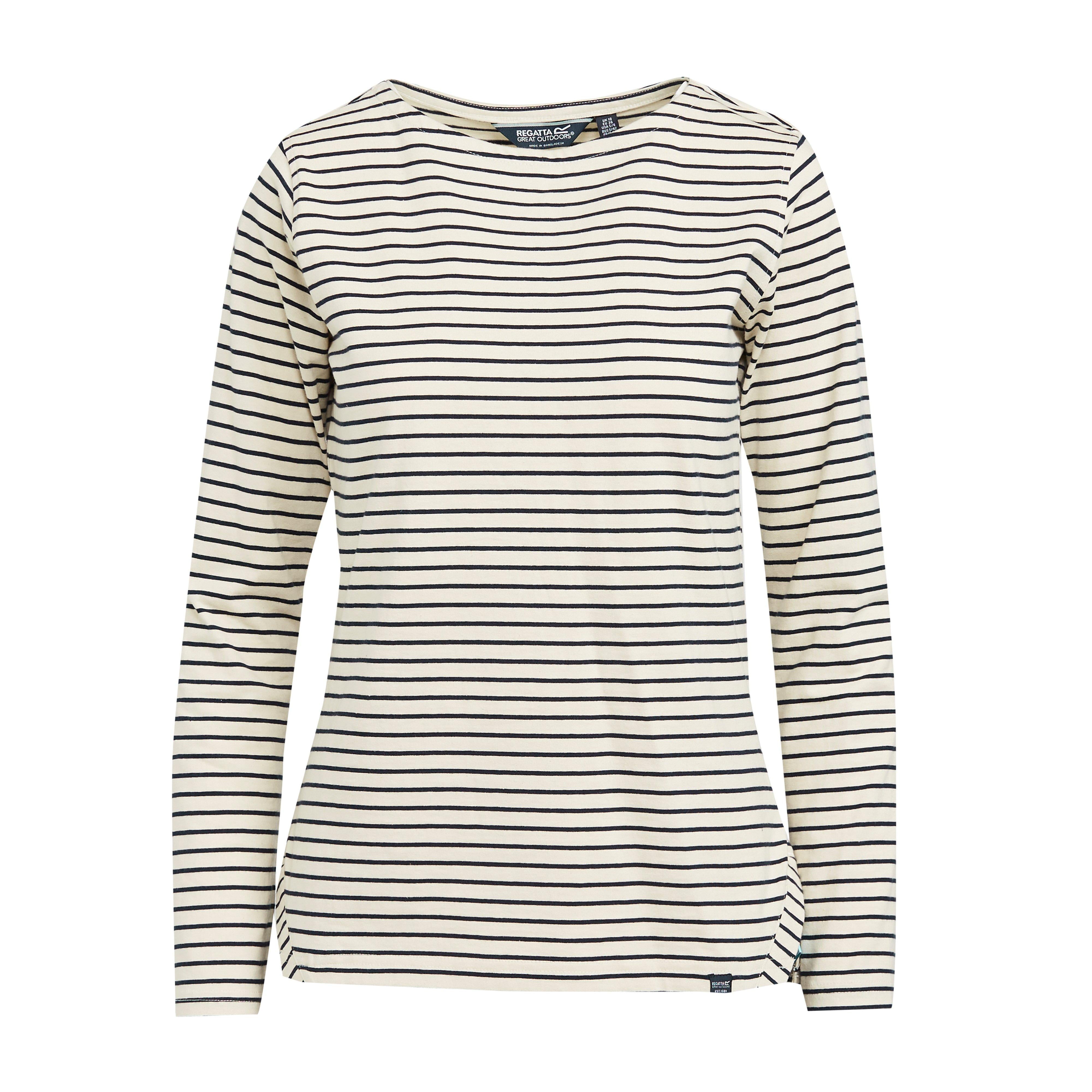 Women's Fernanda Long Sleeve Top Navy/White Stripe
