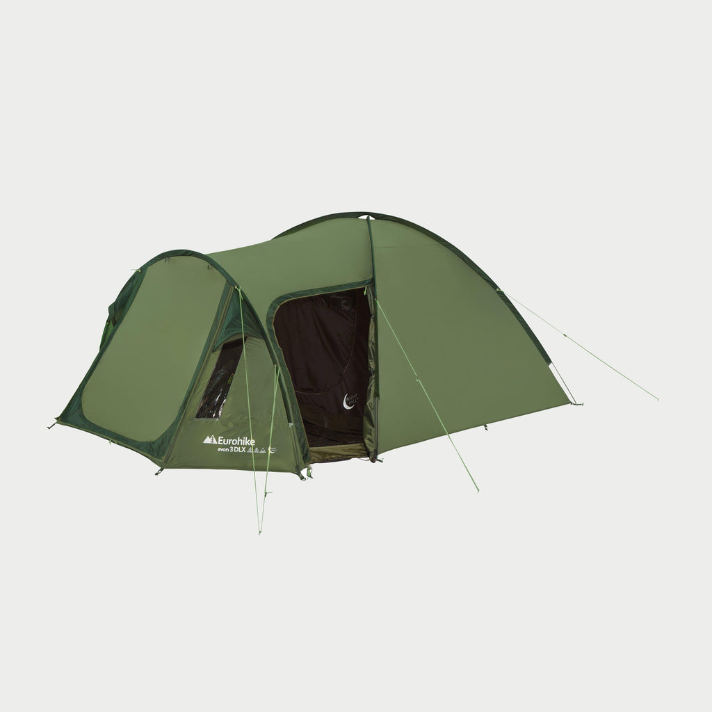 Green Eurohike Avon 3 DLX Nightfall Tent – GO Outdoors