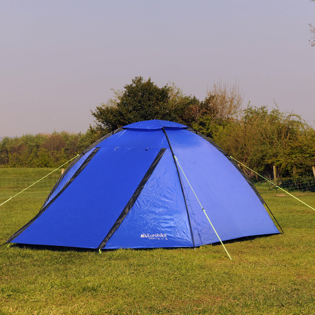 3 man tent uk Blue Eurohike Tamar 3 Person Tent – GO Outdoors