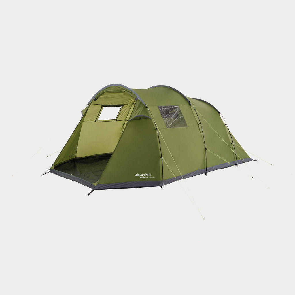 go outdoors 6 man tent Green Eurohike Sendero 6 Family Tent – GO Outdoors