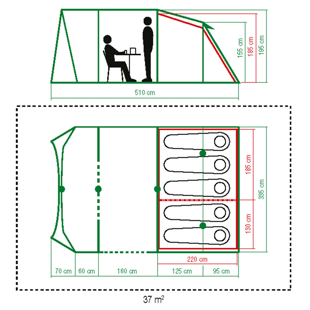 Mosedale 5 Pro BlackOut Tent