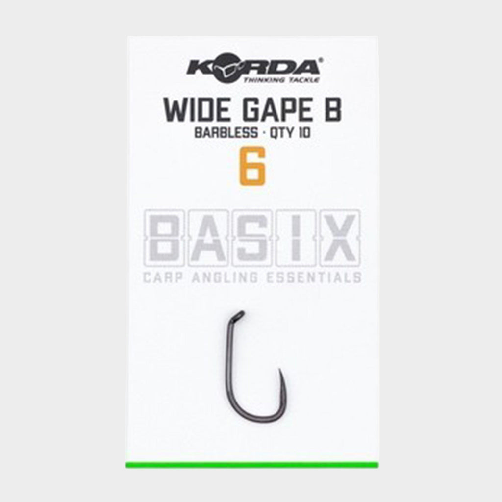 Basix Wide Gape Hooks Barbed Size 6