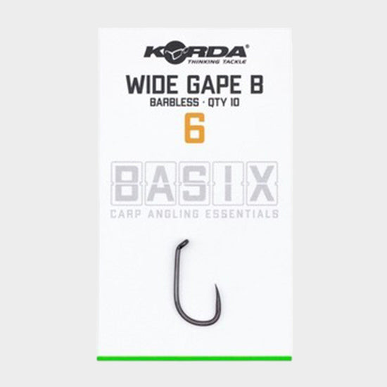 Basix Wide Gape Hooks Barbed Size 6