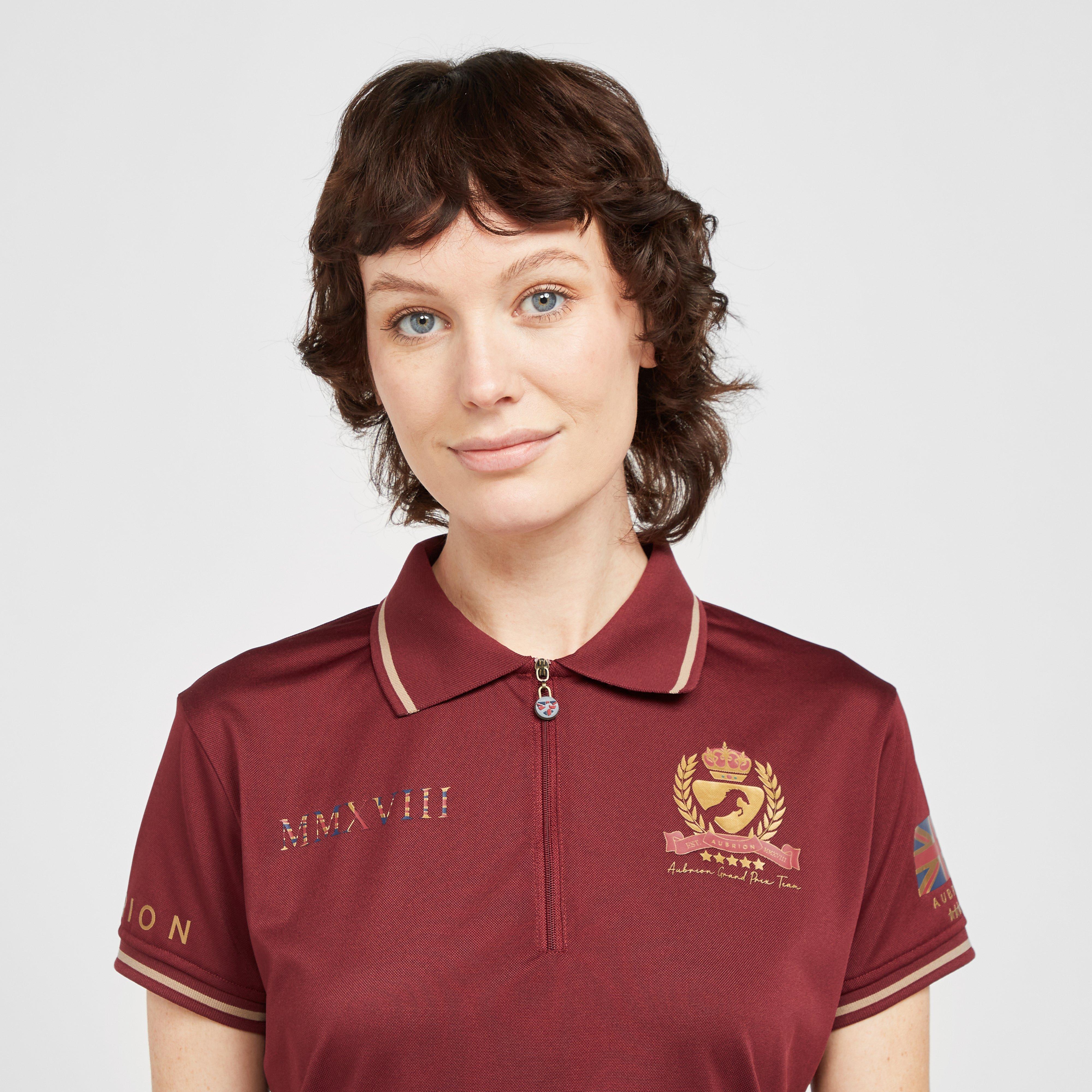 Ladies Team Tech Polo Shirt Burgundy