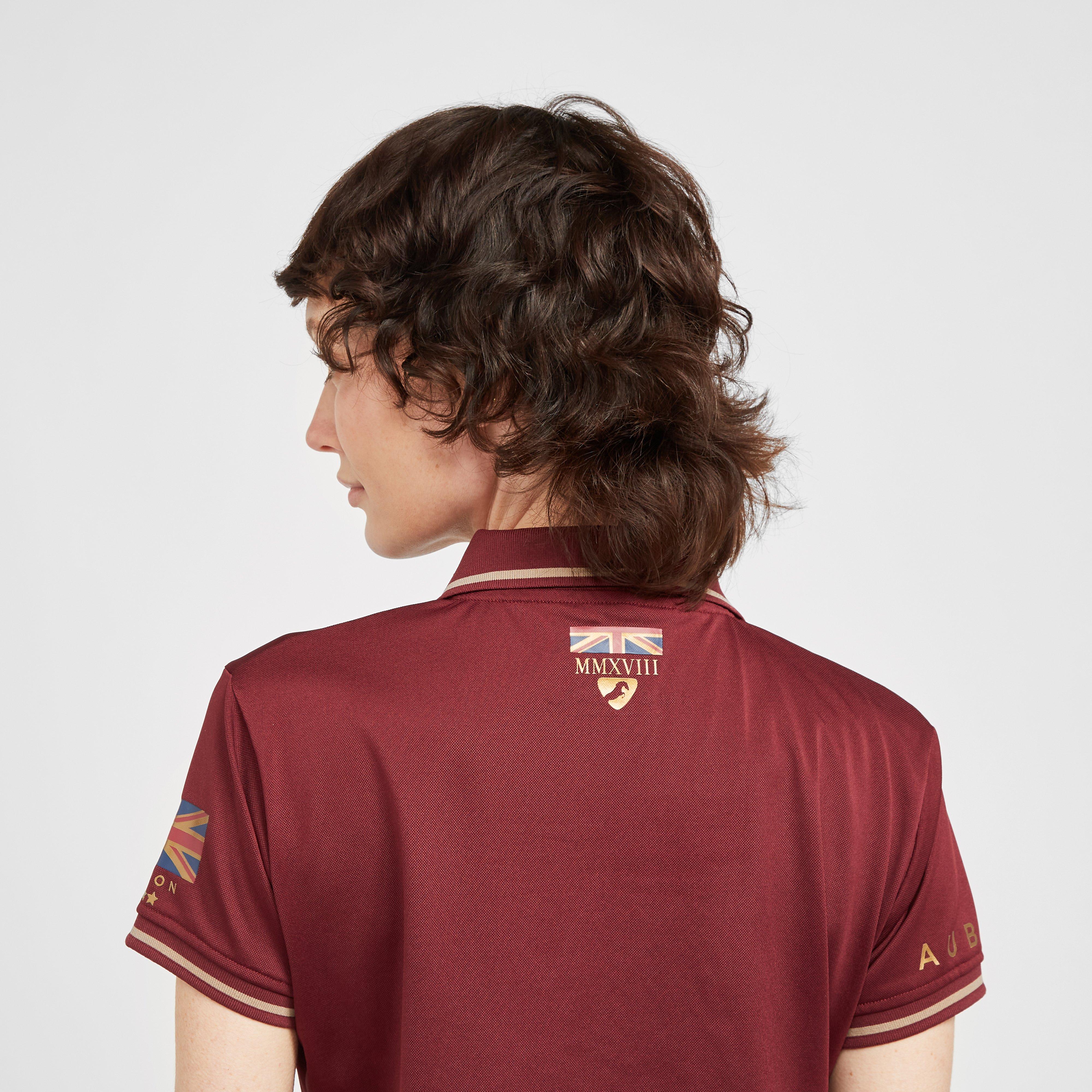 Ladies Team Tech Polo Shirt Burgundy