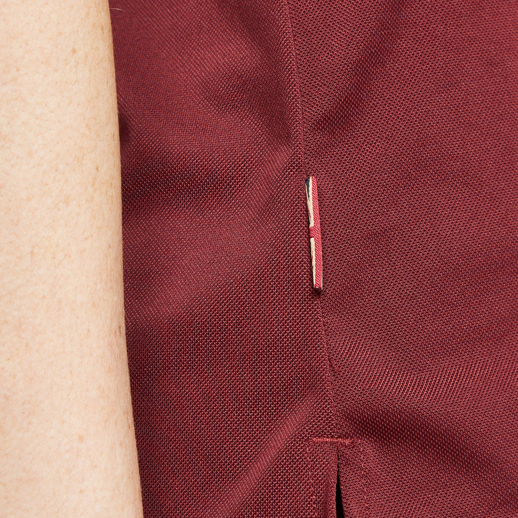 Ladies Team Tech Polo Shirt Burgundy