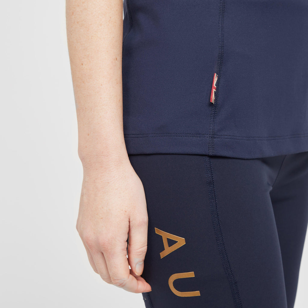 Ladies Team Short Sleeve Base Layer Navy