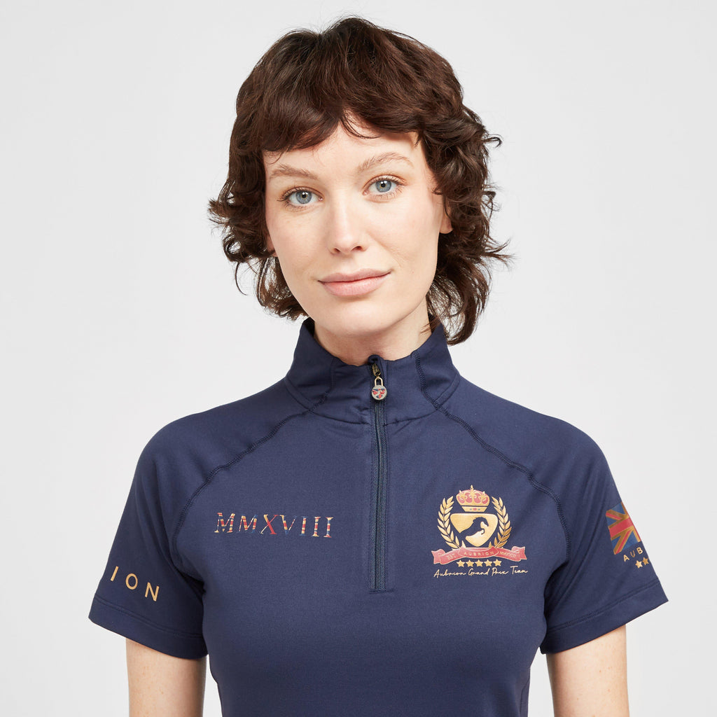 Ladies Team Short Sleeve Base Layer Navy