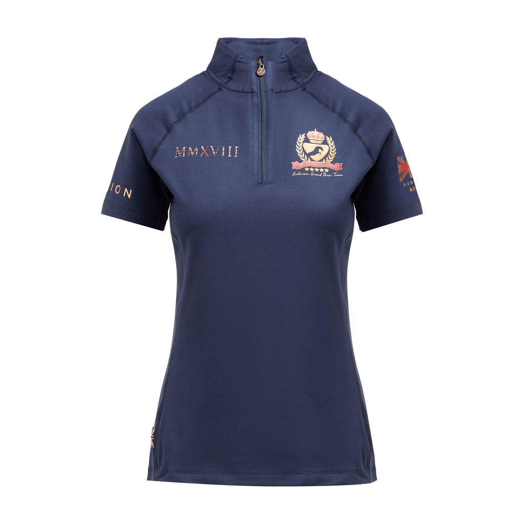Ladies Team Short Sleeve Base Layer Navy