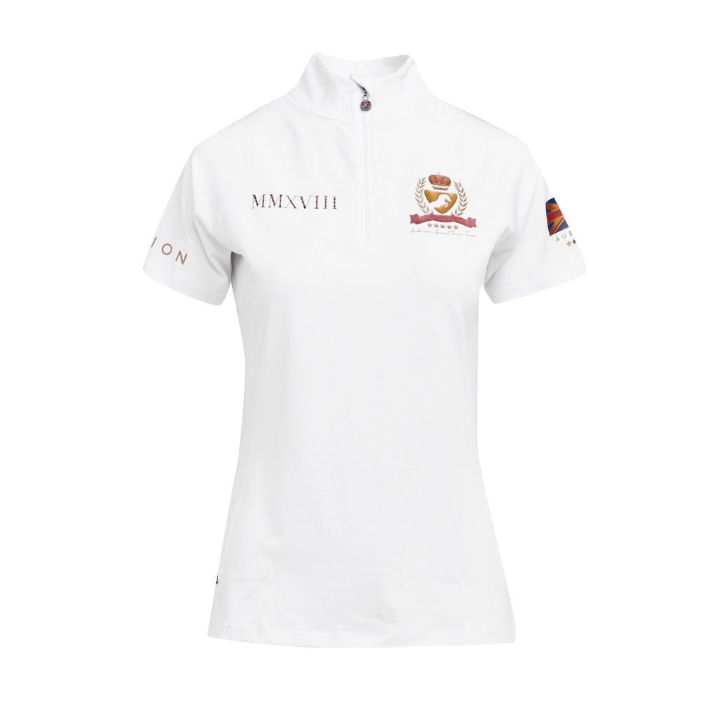 Ladies Team Short Sleeve Base Layer White
