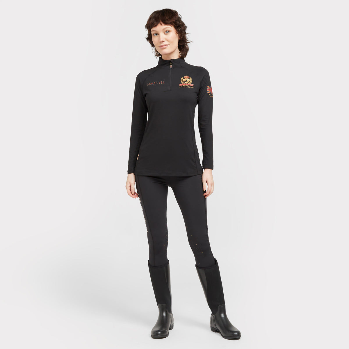 Ladies Team Riding Tights Black