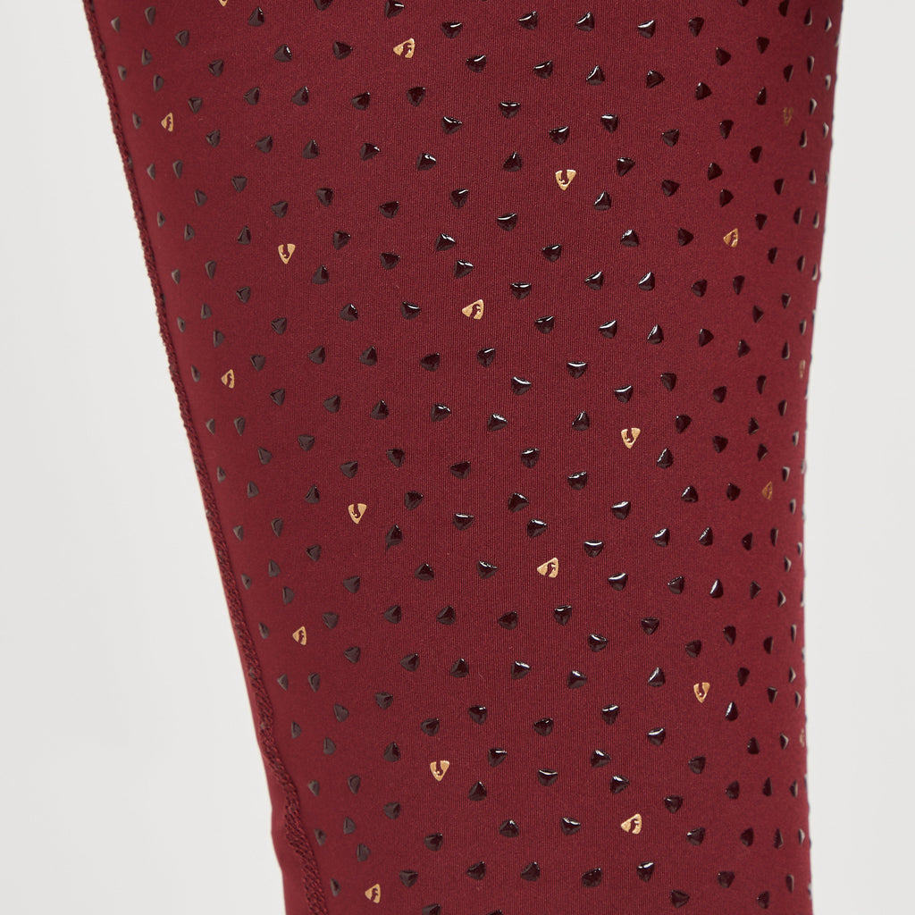 Women's Team Riding Tights Burgundy