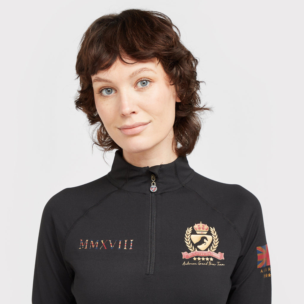 Ladies Team Long Sleeve Base Layer Black