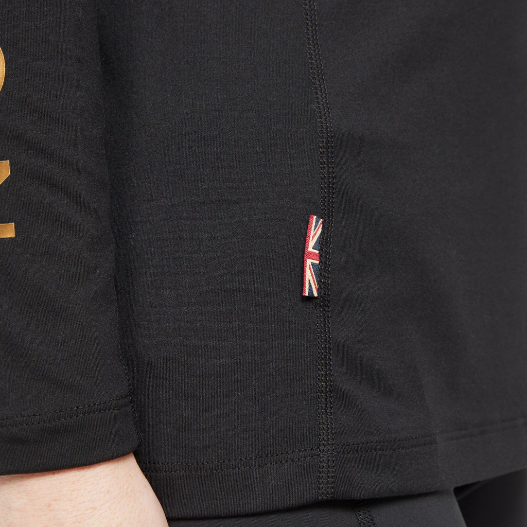 Ladies Team Long Sleeve Base Layer Black
