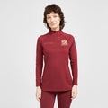 Ladies Team Long Sleeve Base Layer Burgundy
