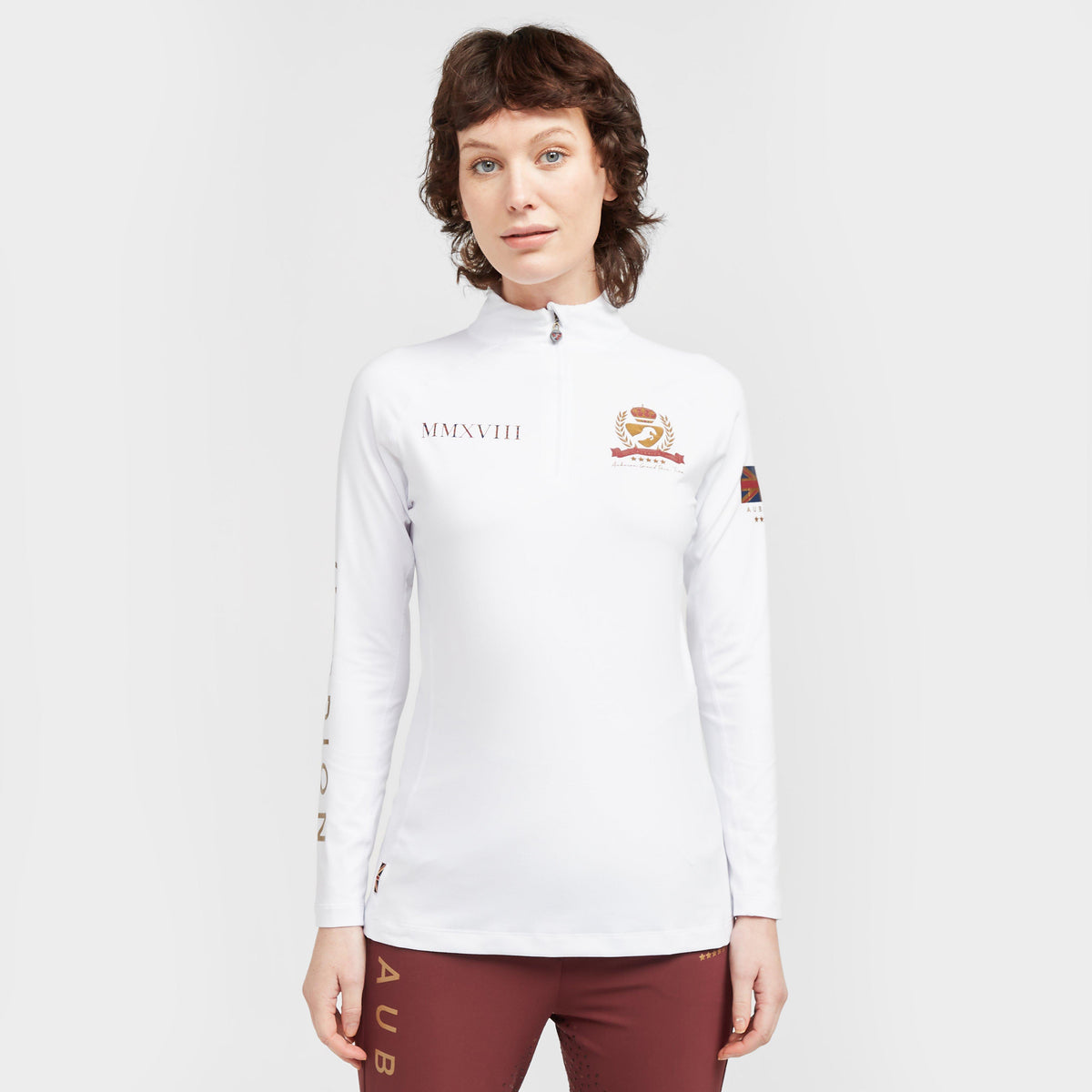 Ladies Team Long Sleeve Base Layer White