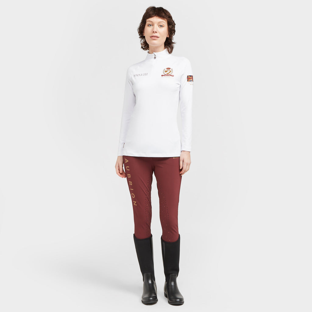Ladies Team Long Sleeve Base Layer White